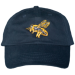 Navy Embroidered Bee Dad Hat