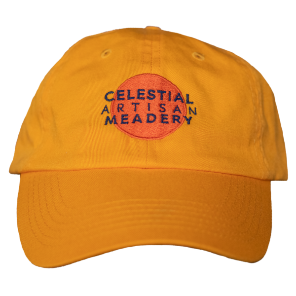 Gold Embroidered Circle Dad Hat